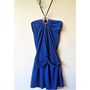 NWOT Fashion Nova ICON Bodycon halter dress mini Jewelry embellished XS